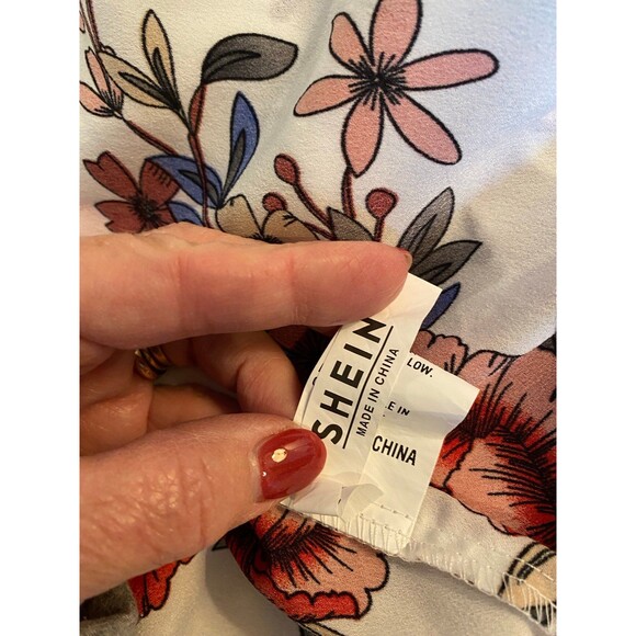 Shein Off the Shoulder Midriff Size XL Blouse Top - Picture 7 of 10